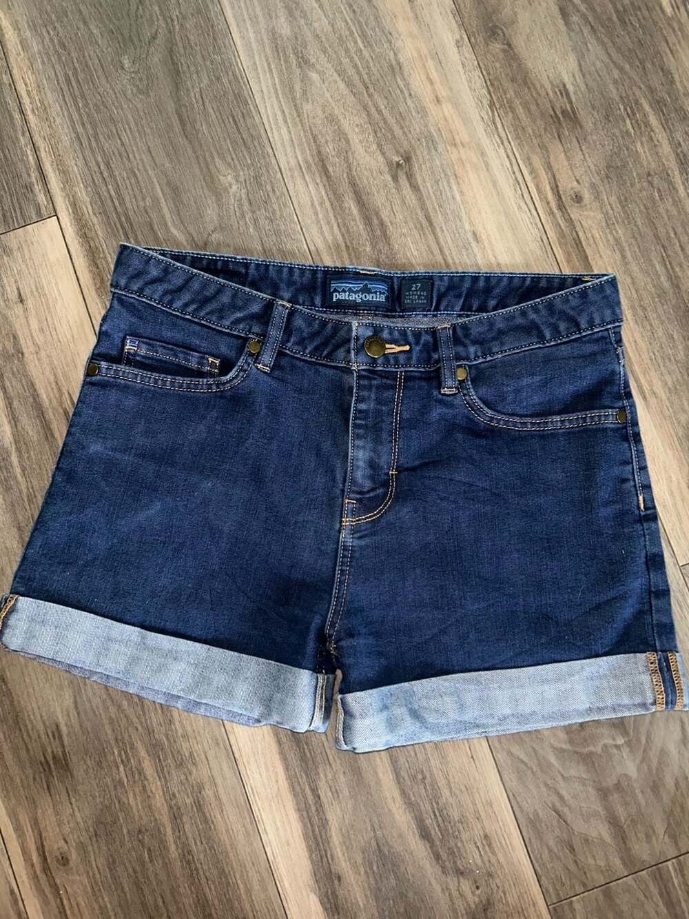 Patagonia Women's Denim Cuffed Shorts Size 27 (4)